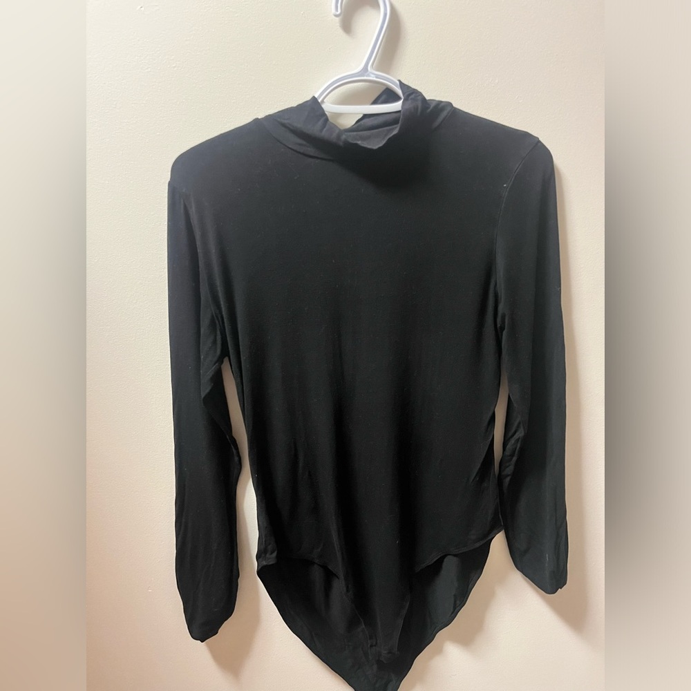 Black long sleeve bodysuit